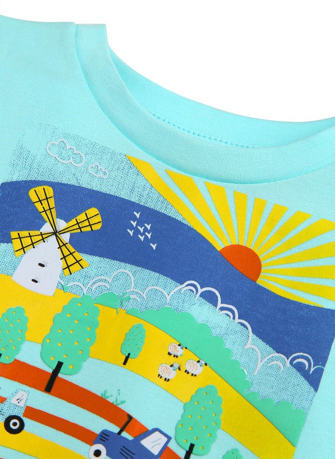 Bontots Infant Boys Organic Cotton T-Shirt with Abstract Print - Image 3